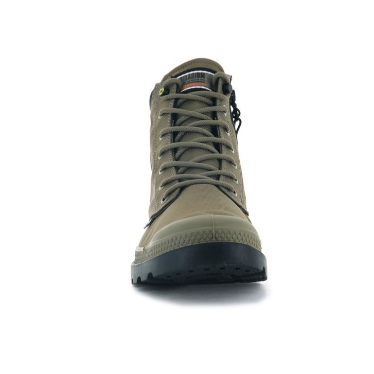 Bottes Palladium Pampa SC Recycle WP+N Femme Vert Olive | FR QEF468J